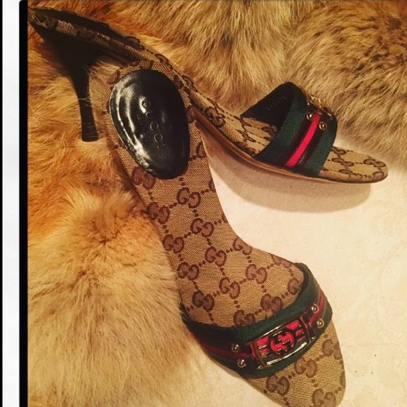 Gucci Shoes - Gucci Web Slides Ltd Edition Stunning  s8